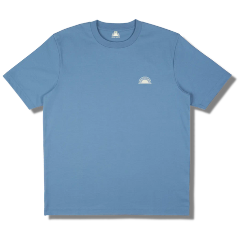 T-shirt coucher de soleil bleu clair