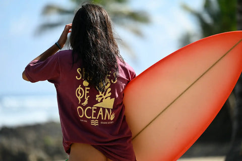 Ocean wash bordeaux T-Shirt