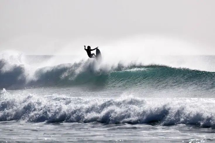 Surfing in El Cotillo