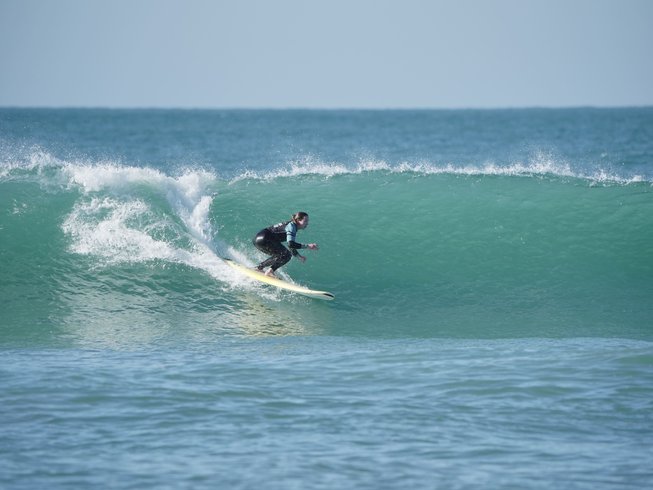 Surfing El Palmar, Cadiz, Spain